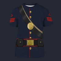 Modetrail American Civil War Union Artillery First Sergt T-shirt Costume, American Costume S-5XL US Size, Gift For Him