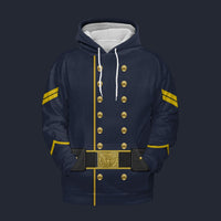 Modetrail American Civil War Union Cavalry Corporal Fleece Hoodie Costume, American Costume S-5XL US Size, Gift For Him