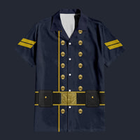 Modetrail American Civil War Union Cavalry Corporal Hawaiian Shirt Costume, American Costume S-5XL US Size, Unisex Button Down Shirt