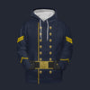 Modetrail American Civil War Union Cavalry Corporal Hoodie Costume, American Costume S-5XL US Size, Gift For Him