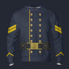 Modetrail American Civil War Union Cavalry Corporal Long Sleeves Costume, American Costume S-5XL US Size, Gift For Him