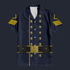 Modetrail American Civil War Union Cavalry First Sergt Hawaiian Shirt Costume, American Costume S-5XL US Size, Unisex Button Down Shirt