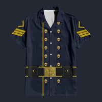 Modetrail American Civil War Union Cavalry First Sergt Hawaiian Shirt Costume, American Costume S-5XL US Size, Unisex Button Down Shirt