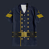 Modetrail American Civil War Union Cavalry Ordnance Sergt Hawaiian Shirt Costume, American Costume S-5XL US Size, Unisex Button Down Shirt
