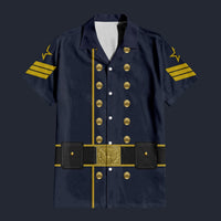 Modetrail American Civil War Union Cavalry Ordnance Sergt Hawaiian Shirt Costume, American Costume S-5XL US Size, Unisex Button Down Shirt