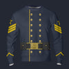 Modetrail American Civil War Union Cavalry Ordnance Sergt Long Sleeves Costume, American Costume S-5XL US Size, Gift For Him