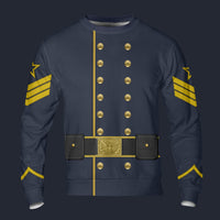 Modetrail American Civil War Union Cavalry Ordnance Sergt Long Sleeves Costume, American Costume S-5XL US Size, Gift For Him