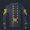 Modetrail American Civil War Union Cavalry Quartermaster Sergeant Long Sleeves Costume, American Costume S-5XL US Size, Gift For Him