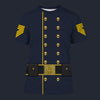 Modetrail American Civil War Union Cavalry Quartermaster Sergeant T-shirt Costume, American Costume S-5XL US Size, Gift For Him