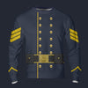 Modetrail American Civil War Union Cavalry Sergeant Long Sleeves Costume, American Costume S-5XL US Size, Gift For Him