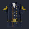 Modetrail American Civil War Union Cavalry Sergeant Major Hawaiian Shirt Costume, American Costume S-5XL US Size, Unisex Button Down Shirt