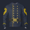 Modetrail American Civil War Union Cavalry Sergeant Major Long Sleeves Costume, American Costume S-5XL US Size, Gift For Him