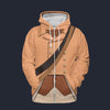 Modetrail American Colonial Militia-1776 Fleece Zip Hoodie Costume, American Costume S-5XL US Size, Gift For Him