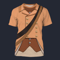 Modetrail American Colonial Militia-1776 Tracksuit Costume Hoodie Sweatshirt T-Shirt Sweatpants, American Costume S-5XL US Size