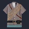Modetrail American Confederate Army-Infantry-Private Soldier Hawaiian Shirt Costume, American Costume S-5XL US Size, Unisex Button Down Shirt
