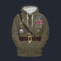 Modetrail American Douglas MacArthur Tracksuit Costume Hoodie Sweatshirt T-Shirt Sweatpants, American Costume S-5XL US Size