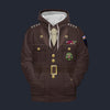 Modetrail American Dwight D. Eisenhower Fleece Hoodie Costume, American Costume S-5XL US Size, Gift For Him