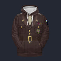 Modetrail American Dwight D. Eisenhower Fleece Hoodie Costume, American Costume S-5XL US Size, Gift For Him