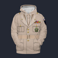Modetrail American Dwight D. Eisenhower General Of The Army Fleece Hoodie Costume, American Costume S-5XL US Size, Gift For Him