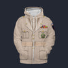 Modetrail American Dwight D. Eisenhower General Of The Army Zip Hoodie Costume, American Costume S-5XL US Size, Gift For Him