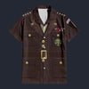 Modetrail American Dwight D. Eisenhower Hawaiian Shirt Costume, American Costume S-5XL US Size, Unisex Button Down Shirt