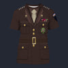 Modetrail American Dwight D. Eisenhower T-shirt Costume, American Costume S-5XL US Size, Gift For Him