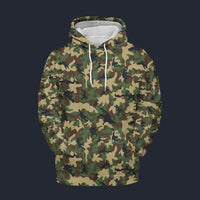 Modetrail American ERDL Highland Camo Hoodie Costume, Military Costume S-5XL US Size, Gift For Him