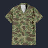 Modetrail American Frog Skin Jungle Camo Hawaiian Shirt Costume, Military Costume S-5XL US Size, Unisex Button Down Shirt
