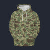 Modetrail American Frog Skin Jungle Camo Tracksuit Costume Hoodie Sweatshirt T-Shirt Sweatpants, Military Costume S-5XL US Size