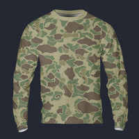 Modetrail American Frog Skin Jungle Camo Long Sleeves Costume, Military Costume S-5XL US Size, Gift For Him