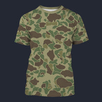 Modetrail American Frog Skin Jungle Camo T-shirt Costume, Military Costume S-5XL US Size, Gift For Him