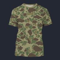 Modetrail American Frog Skin Jungle Camo Tracksuit Costume Hoodie Sweatshirt T-Shirt Sweatpants, Military Costume S-5XL US Size