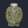 Modetrail American Frog Skin Jungle Camo Tracksuit Costume Hoodie Sweatshirt T-Shirt Sweatpants, Military Costume S-5XL US Size