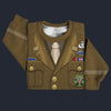 Modetrail American General WWII Sweater Costume, American Costume S-5XL US Size, Gift For Him