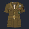 Modetrail American General WWII T-shirt Costume, American Costume S-5XL US Size, Gift For Him