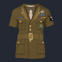Modetrail American General WWII T-shirt Costume, American Costume S-5XL US Size, Gift For Him