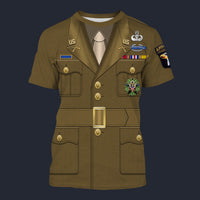 Modetrail American General WWII Tracksuit Costume Hoodie Sweatshirt T-Shirt Sweatpants, American Costume S-5XL US Size