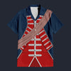 Modetrail American George Washington In Uniform As Colonel Hawaiian Shirt Costume, American Costume S-5XL US Size, Unisex Button Down Shirt