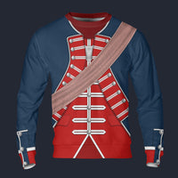 Modetrail American George Washington In Uniform As Colonel Long Sleeves Costume, American Costume S-5XL US Size, Gift For Him