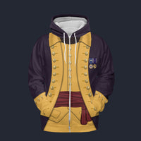 Modetrail American George Washington Set 3 Zip Hoodie Costume, American Costume S-5XL US Size, Gift For Him