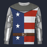 Modetrail American Historical Medieval Armor Ursus Fight Club Long Sleeves Costume, American Costume S-5XL US Size, Gift For Him
