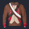 Modetrail American Infantry-6th Continental regiment-1776-1783 Tracksuit Costume Hoodie Sweatshirt T-Shirt Sweatpants, American Costume S-5XL US Size