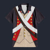Modetrail American Infantry-8th Continental Regiment-1783 Hawaiian Shirt Costume, American Costume S-5XL US Size, Unisex Button Down Shirt