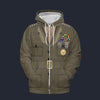 Modetrail American James Mattis Fleece Zip Hoodie Costume, American Costume S-5XL US Size, Gift For Him