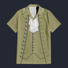 Modetrail American John Adams Hawaiian Shirt Costume, American Costume S-5XL US Size, Unisex Button Down Shirt