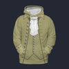 Modetrail American John Adams Hoodie Costume, American Costume S-5XL US Size, Gift For Him