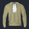 Modetrail American John Adams Long Sleeves Costume, American Costume S-5XL US Size, Gift For Him