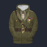 Modetrail American John J. Pershing Tracksuit Costume Hoodie Sweatshirt T-Shirt Sweatpants, American Costume S-5XL US Size