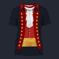 Modetrail American John Paul Jones T-shirt Costume, American Costume S-5XL US Size, Gift For Him