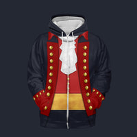 Modetrail American John Paul Jones Zip Hoodie Costume, American Costume S-5XL US Size, Gift For Him